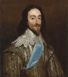английский король Карл I Стюарт (1625-1649 гг.), портрет Д.Митена